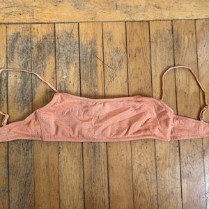 Triangl Orange Shimmer Bikini Top